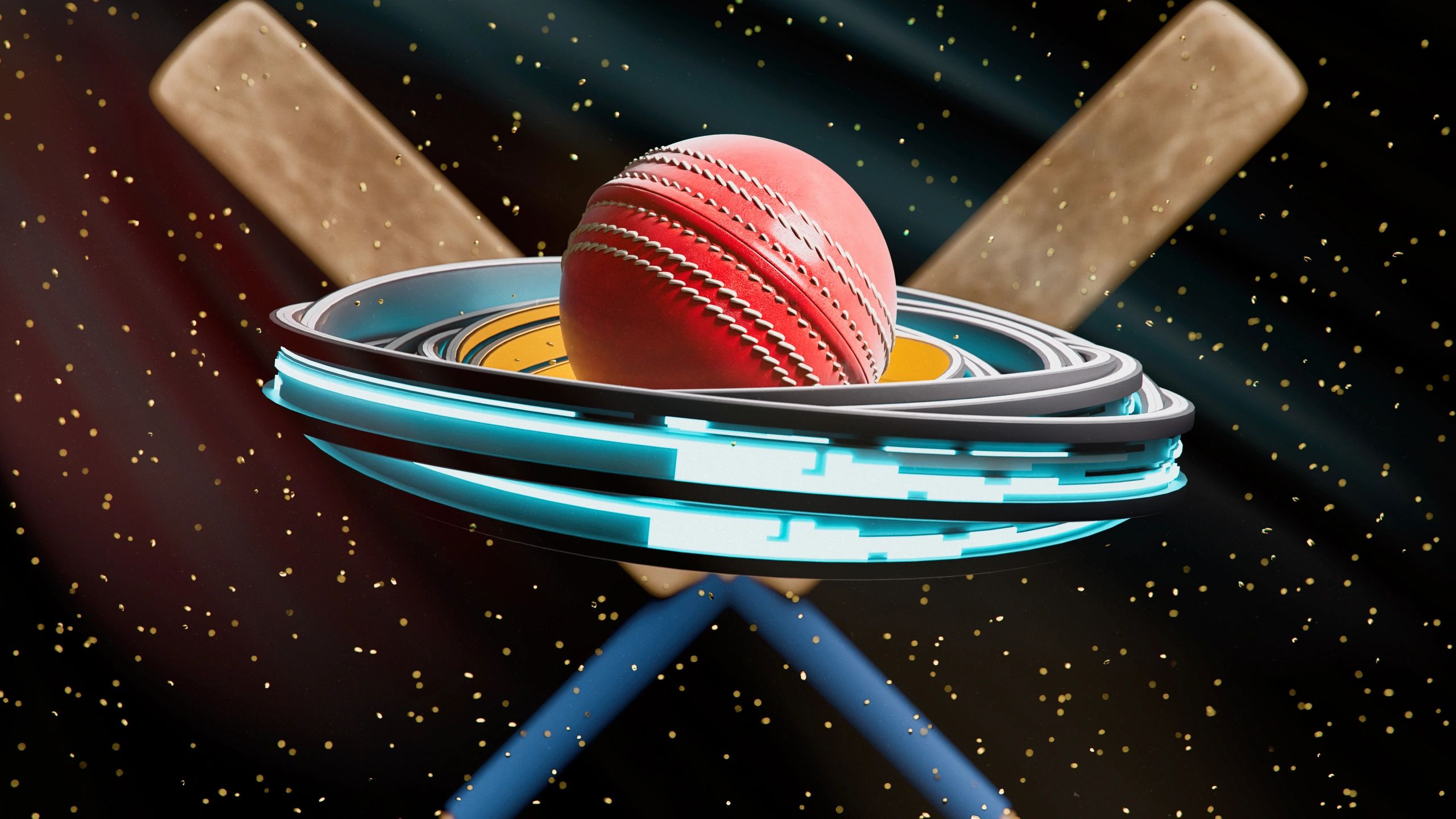 Set of cricket stumps and bails